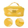 thumbnail image 3 of Ofertas Únicas 1 Pc Bolsa de Maquillaje Multifuncional de Malla Portátil Amarilla de Poliéster, 3 of 5