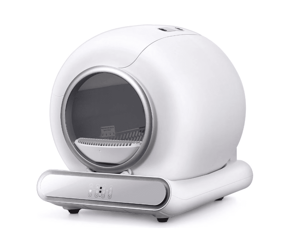 WNANEEZ Self Cleaning Cat Litter Box, Automatic Cat Litter Box with APP Control Odor Removal Safety Protection for Multiple Cats, with 2 Garbage Bags