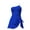 Blue, variant on Women's One Shoulder Swimsuit, Conservative Swim Dress with Built-in Bra, Modest One Piece Bathing Suit for Beach, Pool and Vacation Wear Blue M