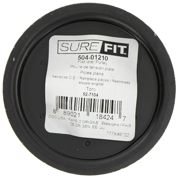 SureFit Flat Idler Pulley Toro 92-7104 Power Max 6000 826 725 828 1028 1128 928