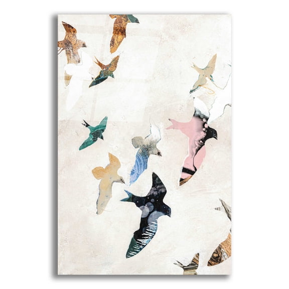 Epic Art 'Abstract Birds 2' by Design Fabrikken, Acrylic Glass Wall Art, 12"x16"