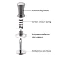 thumbnail image 4 of Martillo de polvo de café de 515358mm martillo de nivelación de Likrtyny polvo de acero inoxidable retráctil extraíble práctico para Barista profesional, 4 of 5