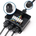 thumbnail image 5 of Prensaestopas de cable de 25 piezas, impermeables PG7, PG9, PG11, PG13.5, PG16, prensaestopas de cable ajustable con contratuerca, conectores de cable impermeables de plástico de 3-15 mm, 5 of 5
