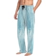 thumbnail image 5 of Summer Wooden Turquoise Ghost Pajama Pants, Men's Lounge Pants Light with Drawstring and Pockets, Christmas New Year Birthday Father's Day Gifts, 5 of 7