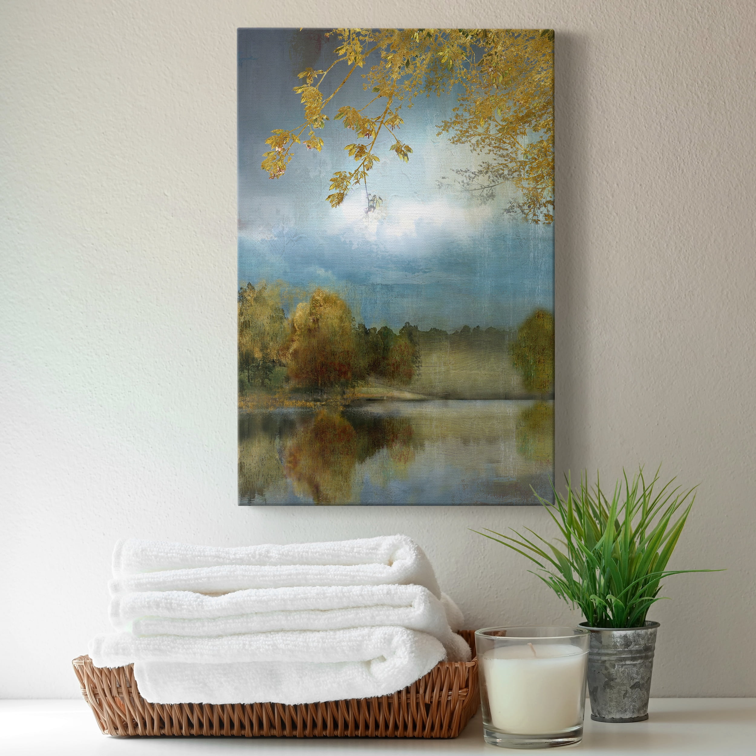 Golden Leaves Premium Gallery Wrapped Canvas - Ready to Hang - 18 x 27
