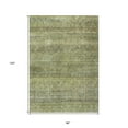 thumbnail image 3 of HomeRoots 605762 8 x 10 ft. Artichoke Green, Brown & Gray Striped Washable Indoor & Outdoor Rectangle Area Rug, 3 of 5