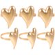 thumbnail image 1 of 6 piezas de servilletas de servilleta de San Valentín anillos de servilleta de boda de San Valentín Heart Serviette Anillos, 1 of 5