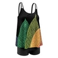 thumbnail image 4 of Women’s Plus Size Swimwear Floral Tankini Set U Neck Modest Two Piece Skirt Swimsuit, 4 of 7