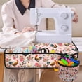 thumbnail image 4 of HELLHERO Rooster Sewing Machine Mat Store Thread Small Scissors Lightweight Beautiful & Practical Fusion Sewing Machines Table Pad for Most Sewing Machine Table for Woman Gifts, 4 of 5