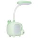 thumbnail image 4 of Luz de lectura para niños Base estilo TV Cuello de cisne de silicona Carga USB Luz LED suave Lámpara de escritorio para niños para estudiantes Estudio Trabajo Verde, 4 of 14