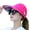 Rose Red, variant on SPRING PARK Sun Hats for Women Leaf Print Flower Decoration Sun Hat Wide Brim UV Protection Beach Sun Cap for Running