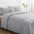 thumbnail image 4 of Duvet Cover Queen Piece Prewashed Ultra Soft Queen Bedding Set Features Zipper Closure and Corner Ties Includes Duvet Cover x & Pillowcases No Comforter, 4 of 7