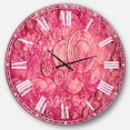 thumbnail image 1 of Designart 'Summer hawaiin Flowers' Traditional wall clock, 1 of 6
