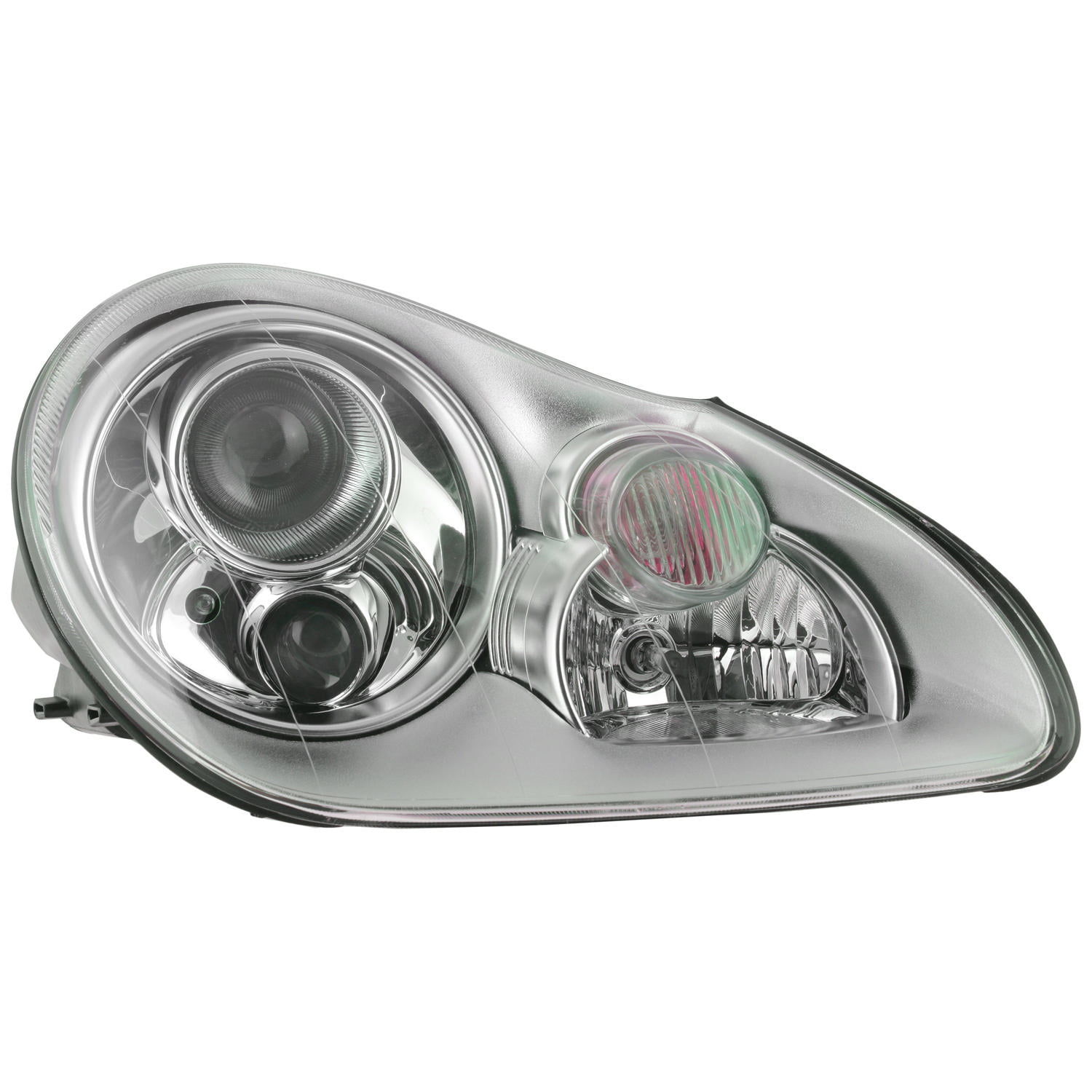 Sold in Pairs Anzo USA 121080 Mercedes-Benz Projector Chrome Headlight Assembly 