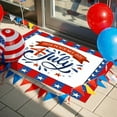 thumbnail image 4 of Twfbrm Patriotic Independence Day Bath Rug 4th of July Welcome Mats Outdoor Non Slip Rubber Entrance Floor Mat Rug for Independence Day Memorial Day Home Indoor Outdoor Holiday Decoration, 4 of 6
