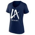 thumbnail image 2 of Women's Navy LA Knight Logo V-Neck T-Shirt, 2 of 3