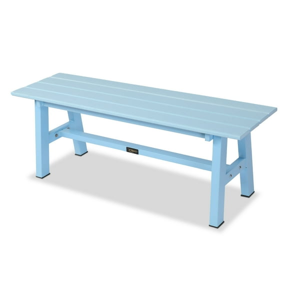 Durable Garden Bench All-Weather HDPE 2-Person Outdoor Bench For Front Porch Backyard
