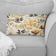 thumbnail image 4 of Designart "Rustic Charm in Botanical Blooms" Botanical Printed Throw Pillow, 4 of 5