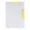 Yellow*1Pc, variant on A4 Rotatable Double Bar Plastic File Folder,1Pc Slide Bar Report Cover Document Organizer, Transparent Semi Waterproof Paper Storage Clip Folder, Lightweight Resizable Office Contract Resume Holder