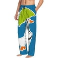 thumbnail image 2 of Daiia Goose Holding an Umbrella Men's Sleep Pant with Pockets and Drawstring,Pajama Pants-Large, 2 of 9