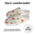 thumbnail image 6 of KLL Flat Mushrooms Pattern Adult Unisex Cozy Slippers,Fuzzy Slip-on Slippers TPR Sole Slippers Comfort Plush Home Footwear for Indoor & Outdoor-13, 6 of 7