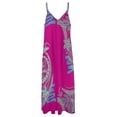 thumbnail image 4 of Polynesian Tribal Abstract Designs Sleeveless Dress Dresses Korean Style Women Skirt Purple Dress, 4 of 6
