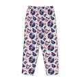 thumbnail image 3 of Lsque record rock music Skull Print Women's Pajama Pants, Lounge Pant - Comfortable Home Wear,Elastic Waistband, Stylish Design-Large, 3 of 9