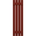 thumbnail image 5 of Ekena Millwork 15 1/2"W x 76"H Americraft Four Board (2 Batten) Exterior Real Wood Spaced Board-n-Batten Shutters (Per Pair), Pepper Red, 5 of 10