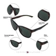 thumbnail image 4 of Lentes de Sol Tommy Hilfiger Outlook Hombre Color Havana Filtro UV, 4 of 5