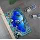 thumbnail image 3 of 2025 Four piece Underwater World Dolphin Digital Printed Shower Curtain Set, 3 of 5
