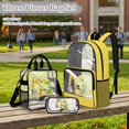thumbnail image 2 of Kuiaobaty Dinosaur Print Clear Backpack Set for Kids Boys Truck Print Clear Backpack and Lunch Bag with Bottle Holder Large Capacity Bookbags with Pencil Case for School, 2 of 5