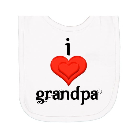 Inktastic I Love Grandpa Newborn Bib