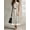 Multicolor, variant on Women's Apricot Geometric Striped Sleeveless Shirt Dress, Belted Waist A-Line Midi Dress, Elegant Casual Dress For Work, Vacation & Party