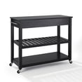 thumbnail image 3 of Crosley Black Granite Top Kitchen Prep Cart-Color:Black, 3 of 5