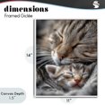 thumbnail image 4 of Stupell Industries Eclectic Kitty Love Cuddles White Framed Giclee Art, 11 x 14, by Scott Stulberg, 4 of 8