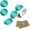 Green, variant on Embossing Stickers 2" Round Labels Green Foil Blank Metallic Seals for Package, Wedding Envelope, Graduation, Certificate Wafer with Serrated Edge 250 Per Roll -