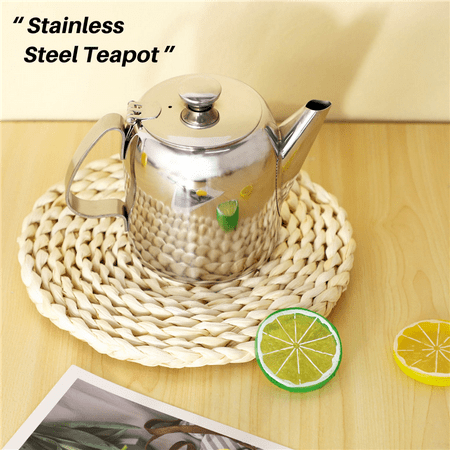 

920Ml Stainless Steel Teapot Coffee Pot Kettle with Filtering Holes Home Kitchen Bar Coffee Shop Accessories