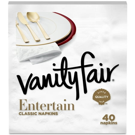 Vanity Fair Paper Napkins, 320ct, 3-Ply Entertain Size