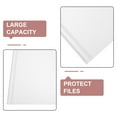 thumbnail image 6 of FENGGUIQU 10Pcs White PP Zippered Pouches for Organizing Important Documents Students Professionals Travelers, 6 of 6