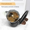 thumbnail image 4 of BOMPCAFE Moka Pot 300ml-6 Cups Espresso Maker, Italian Stovetop Coffee Makers Percolator, Aluminum, Easy To Use & Clean, Camping Home Use | Black | for Mocha Cappuccinos, Lattes, 4 of 6