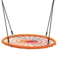 thumbnail image 1 of Costway 40'' Spider Web Tree Swing Kids Outdoor Play Set w/ Adjustable Ropes Gift Orange, 1 of 10