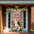 thumbnail image 1 of Fiudx Cortina de Pascua para Puerta, Decoración Festiva, Tela Resistente, Fácil Instalación, Multifuncional, Ideal Como Regalo de Pascua, Decoración de Pared para El Jardín, Artículos para Fiestas Gr, 1 of 6