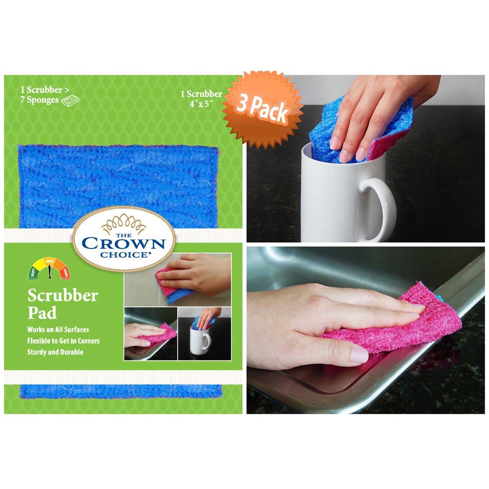 ODOR FREE Scrubbing Pad for Dishwashing and Cleaning Strong & Scratch