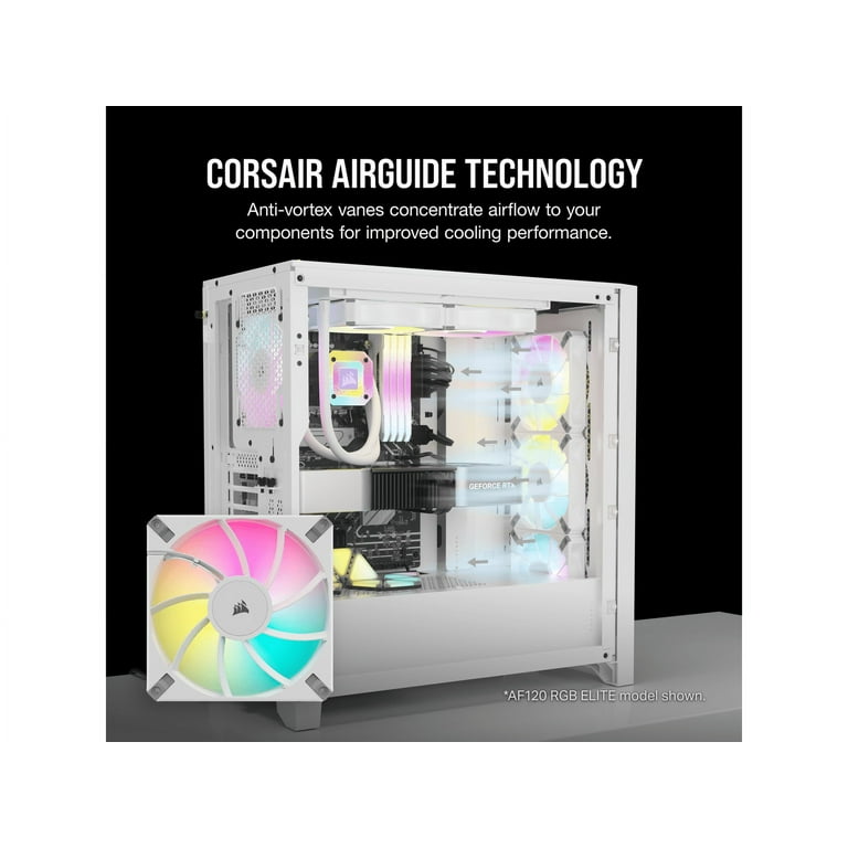 CORSAIR iCUE AF140 RGB ELITE 140mm PWM Dual Fan Kit - White