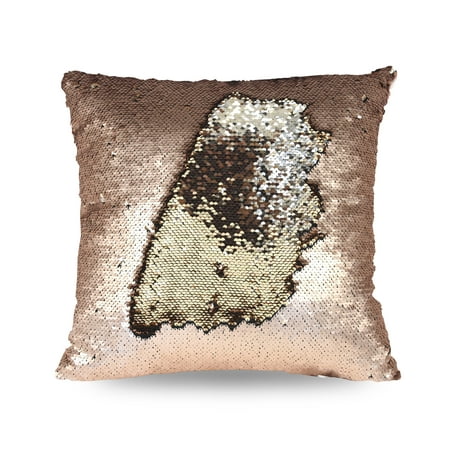 Mainstays Holographic Reversible Sequins Sparkle Pillow, 17" x 17"