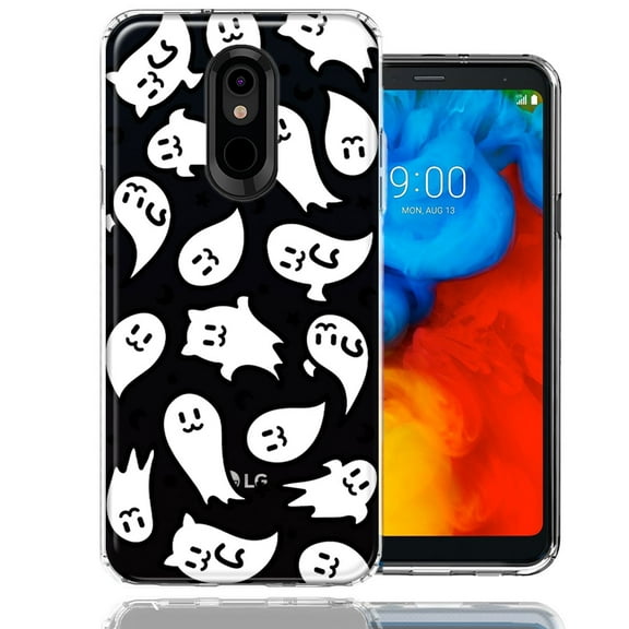 MUNDAZE LG K40 Kawaii Manga Cute Halloween Ghosts Spirits Design Double Layer Phone Case Cover