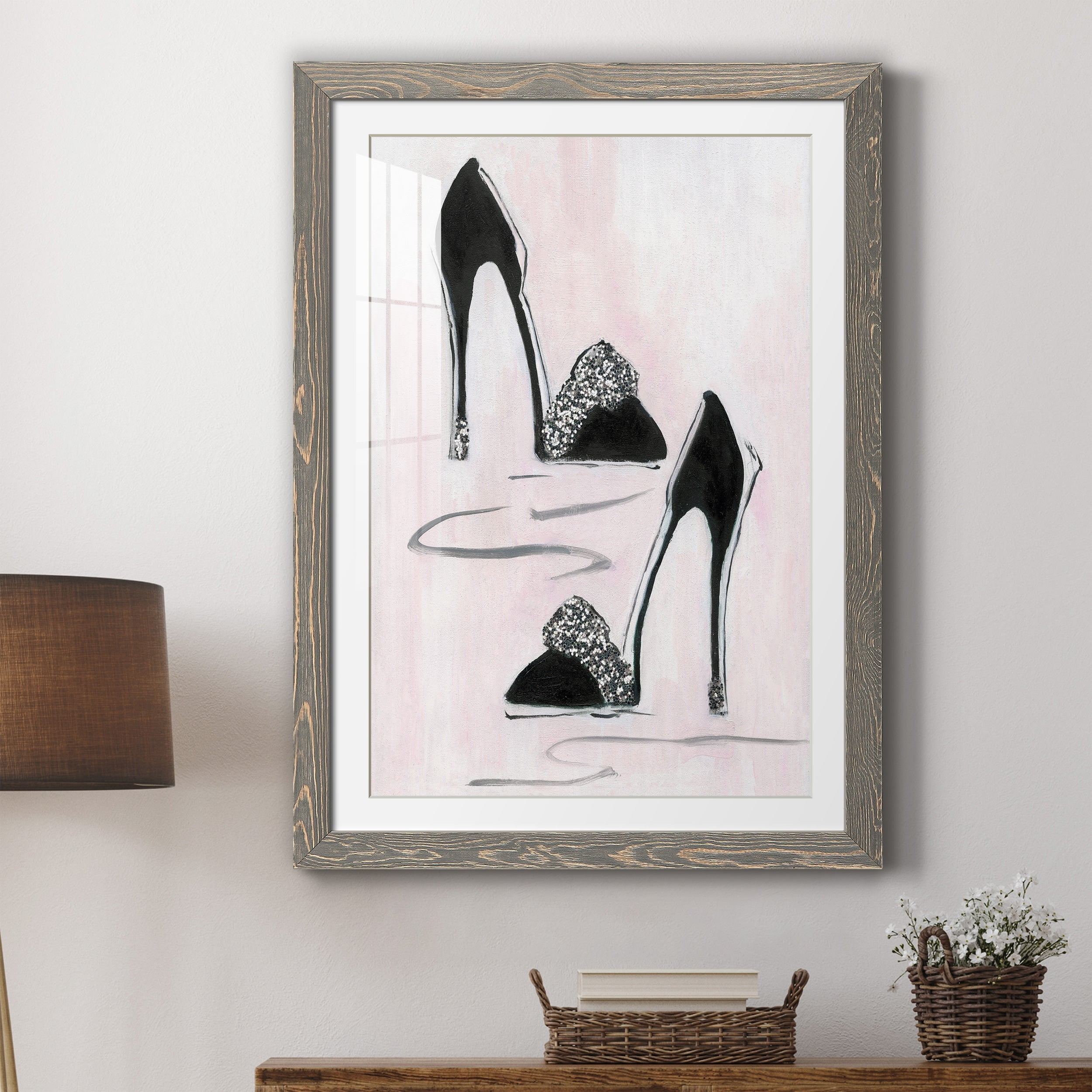 Shoes That Dazzle II - Premium Framed Print - Distressed Barnwood Frame - Ready to Hang