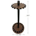 thumbnail image 3 of Rush Creek Creations 16 Round Fishing Rod Floor Rack Walnut Finish, 3 of 9