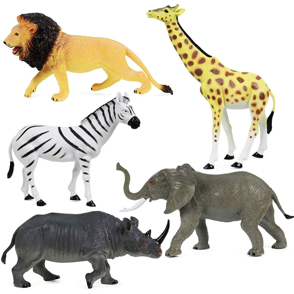 Click N’ Play Realistically Designed Jumbo 10.5" Inch African Jungle