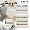 thumbnail image 2 of HUHYNN Embroidery Stabilizer Organizer, Wall Embroidery Stabilizer Storage, Hanging Organizer for Craft Sewing Embroidery Accessories Storage (Beige) C67 C67, 2 of 2